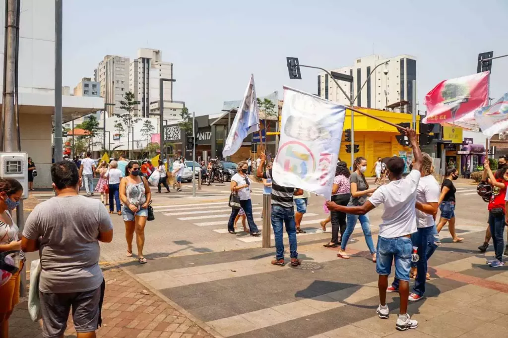 Campanha eleitoral de rua